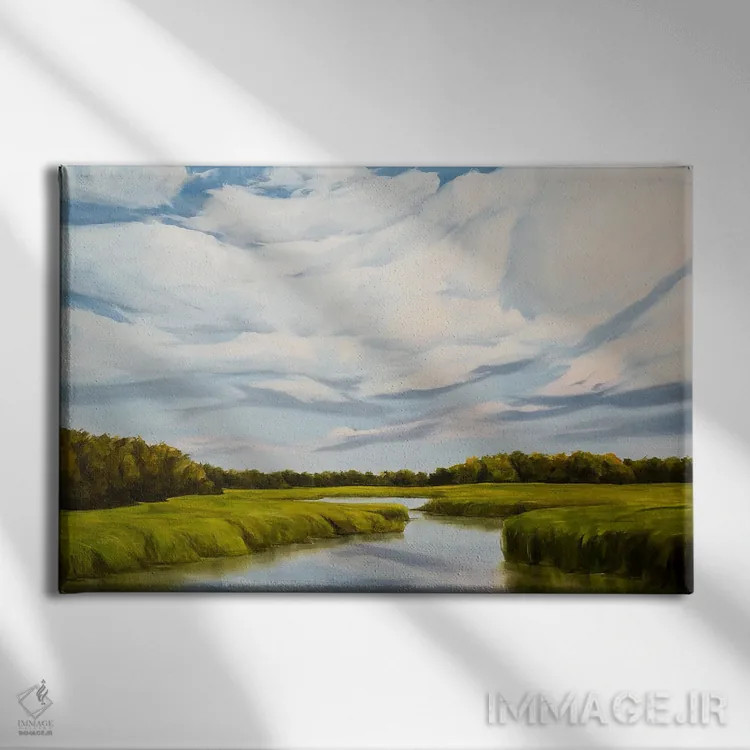 تابلو آهسته برو اثر کولمن سنکال - نمای روبهرو روی دیوار