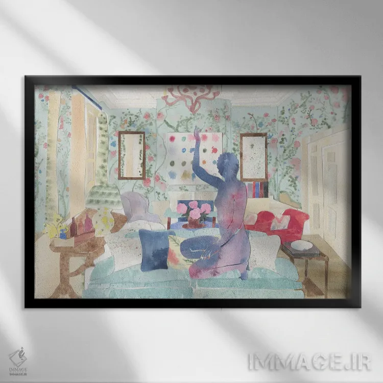 تابلو اتاق مری اثر کلر ویلسون - نمای قابدار مشکی