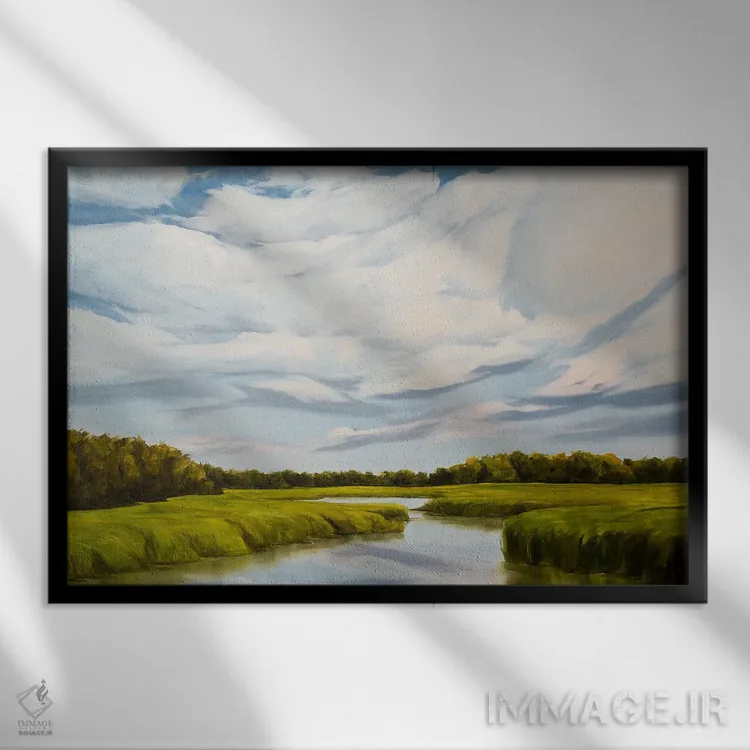 تابلو آهسته برو اثر کولمن سنکال - نمای قابدار مشکی