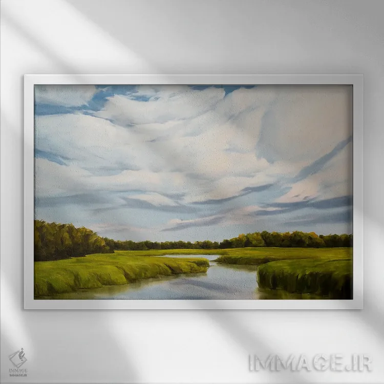 تابلو آهسته برو اثر کولمن سنکال - نمای قابدار سفید