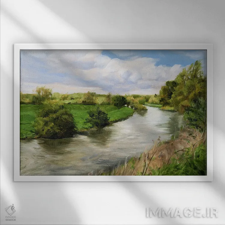 تابلو میل به قدمزدن اثر کولمن سنکال - نمای قابدار سفید