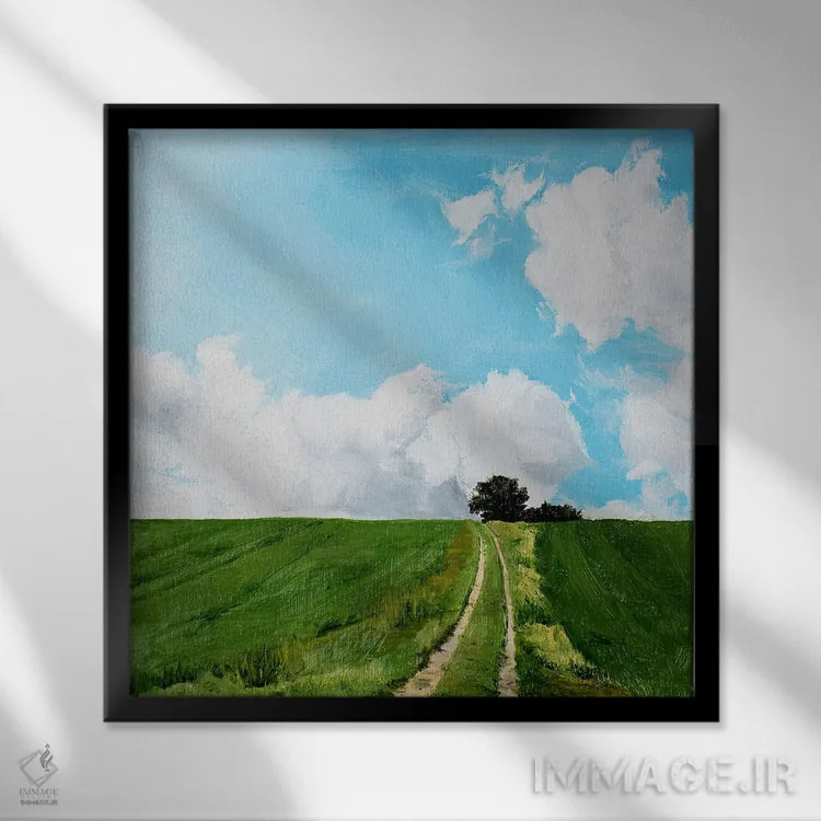 تابلو بیشتر هم هست اثر کولمن سنکال - نمای قابدار مشکی