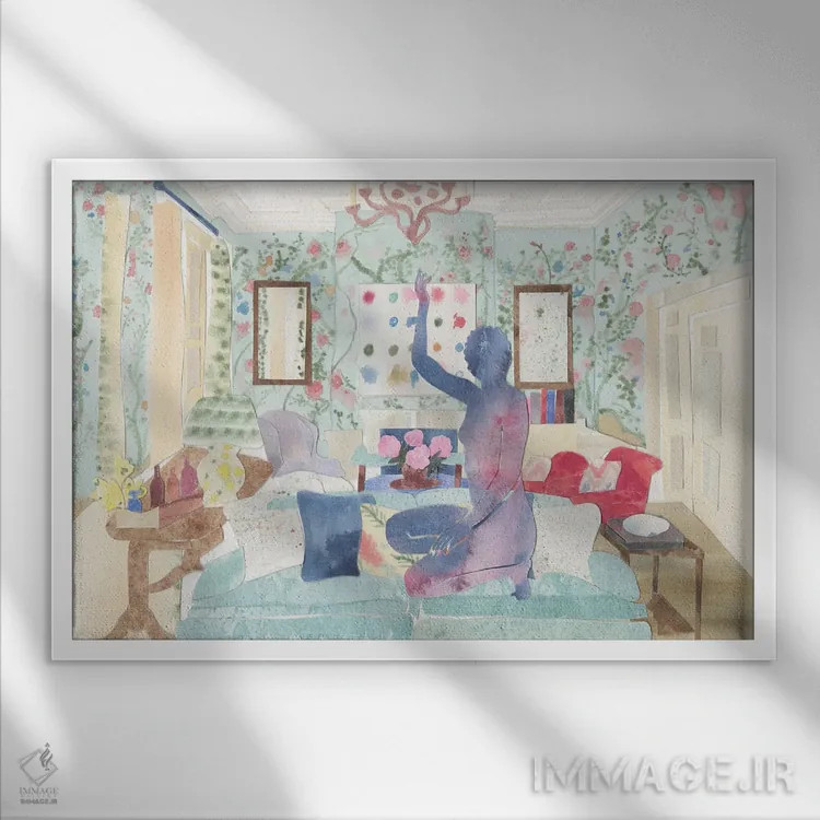 تابلو اتاق مری اثر کلر ویلسون - نمای قابدار سفید