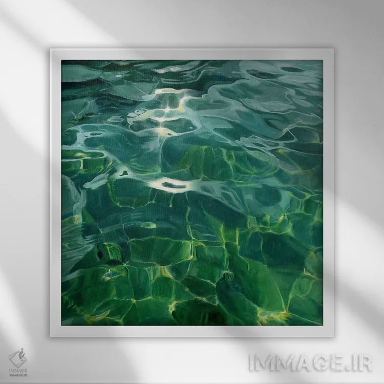 تابلو کشش سطحی اثر کولمن سنکال - نمای قابدار سفید