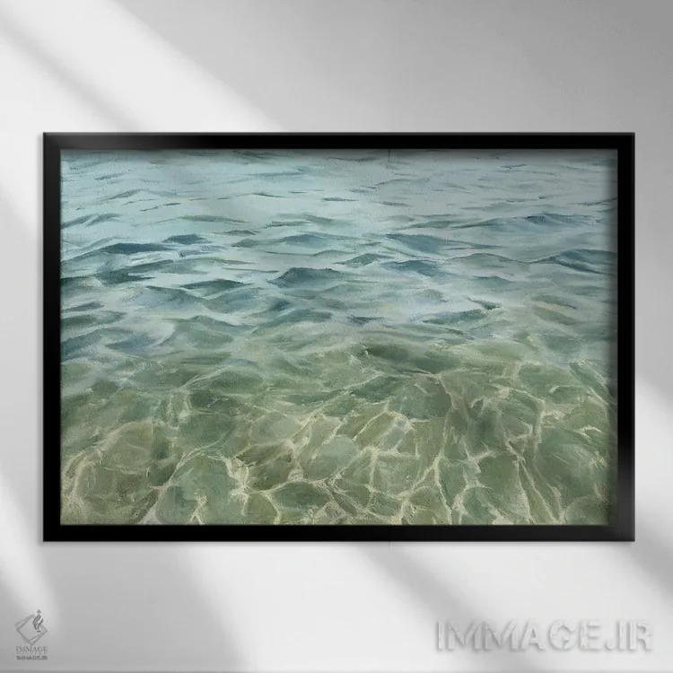 تابلو زمینگیر / ریشهدار اثر کولمن سنکال - نمای قابدار مشکی