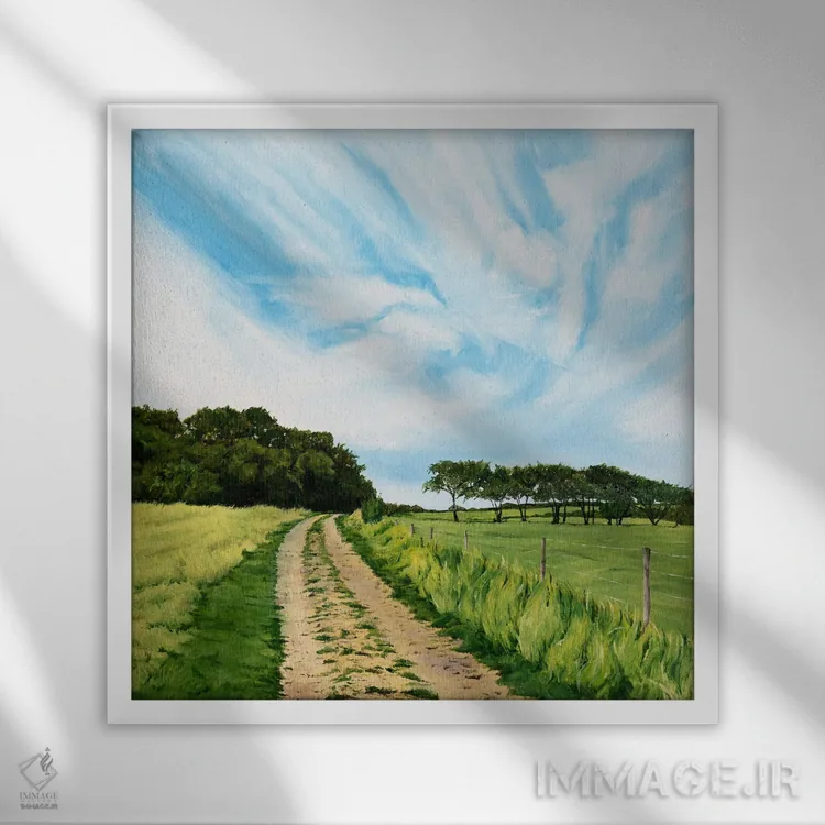 تابلو بازگشت به خانه اثر کولمن سنکال - نمای قابدار سفید