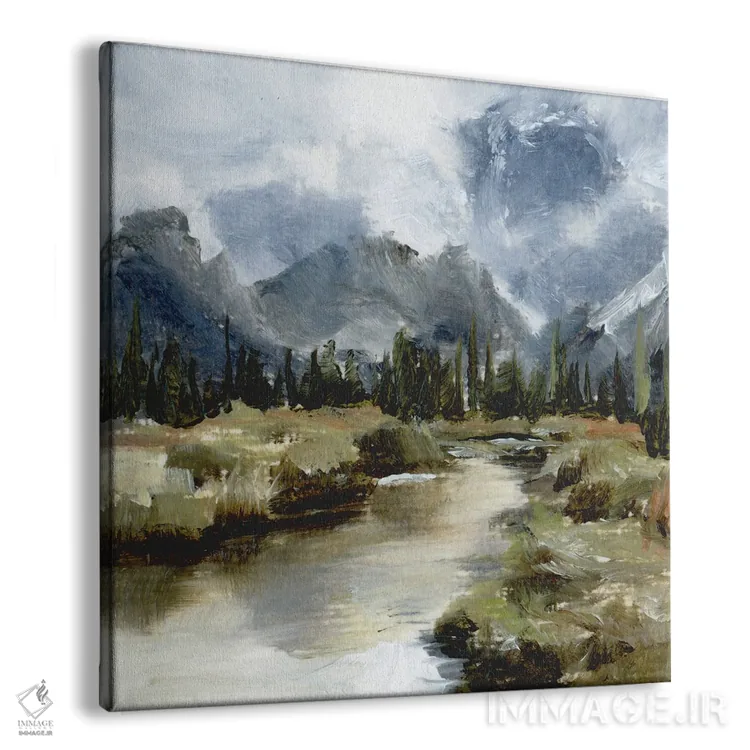 تابلو جویبار کوهستانی اثر کولمن سنکال - نمای پرسپکتیو محصول