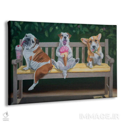 تابلو بچههای بستنیخور اثر کارول لوز - نمای پرسپکتیو محصول