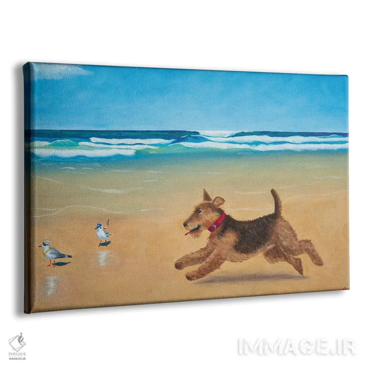 تابلو مورفی و پرندههای جالب اثر کارول لوز - نمای پرسپکتیو محصول