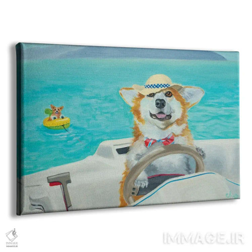 تابلو قایقسواری اثر کارول لوز - نمای پرسپکتیو محصول