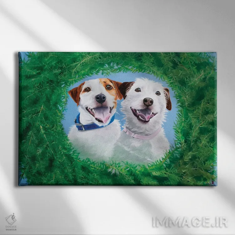 تابلو کریسمس اثر کارول لوز - نمای روبهرو روی دیوار