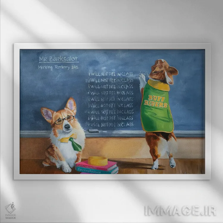 تابلو کلاس تعیین قلمرو اثر کارول لوز - نمای قابدار سفید