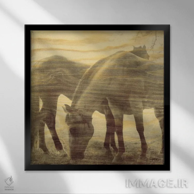 تابلو چیزهایی که گذشتهاند اثر کیسی مککی - نمای قابدار مشکی