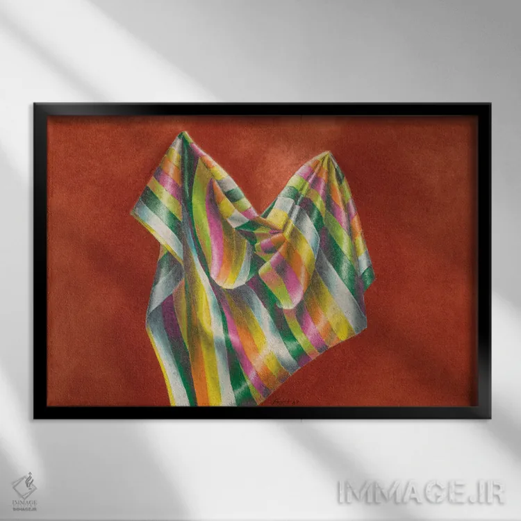 تابلو حولهٔ ساحلی اثر کمبل فراست - نمای قابدار مشکی