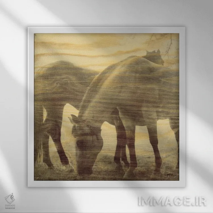 تابلو چیزهایی که گذشتهاند اثر کیسی مککی - نمای قابدار سفید