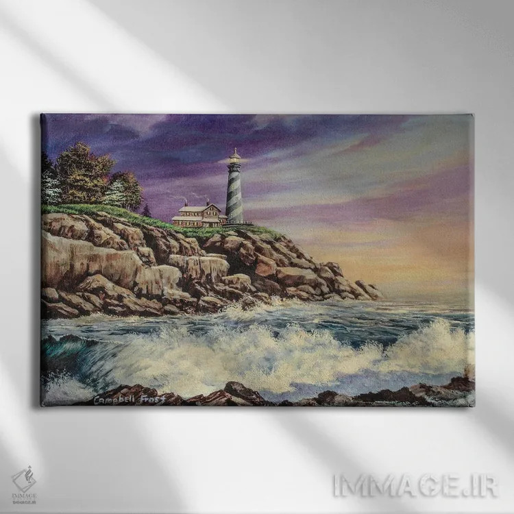تابلو طوفان نزدیکشونده اثر کمبل فراست - نمای روبهرو روی دیوار