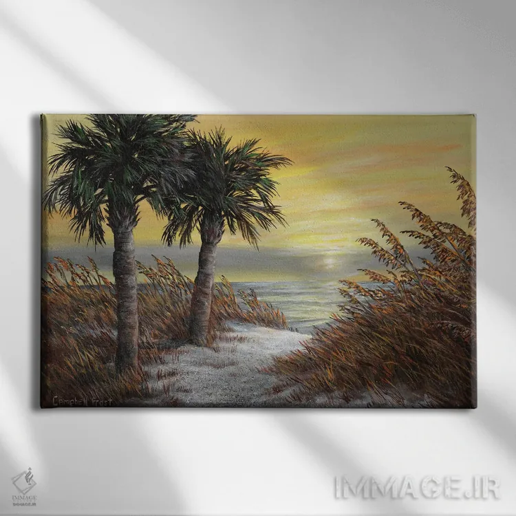 تابلو سپیدهدم کارولینا اثر کمبل فراست - نمای روبهرو روی دیوار