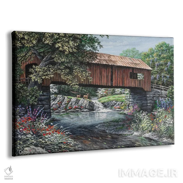 تابلو پل پوشیده اثر کمبل فراست - نمای پرسپکتیو محصول