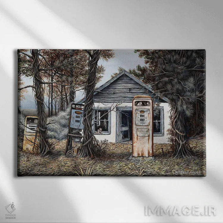 تابلو بیستوشش سنت هر گالن اثر کمبل فراست - نمای روبهرو روی دیوار