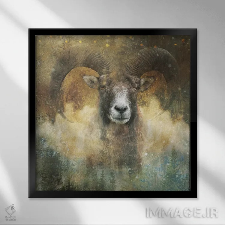 تابلو شاخ بزرگ اثر کلودیا مککینی - نمای قابدار مشکی