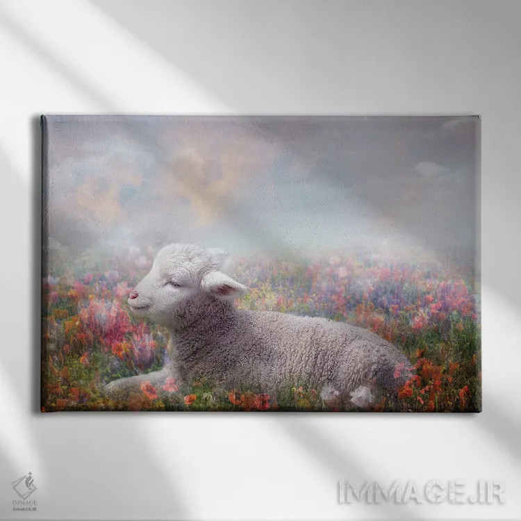 تابلو برهٔ خدا اثر کلودیا مککینی - نمای روبهرو روی دیوار