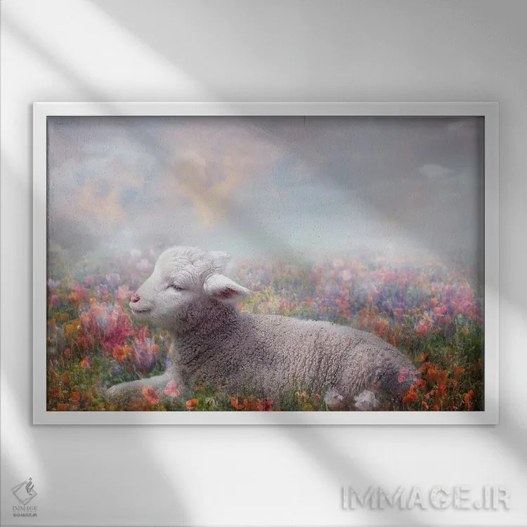 تابلو برهٔ خدا اثر کلودیا مککینی - نمای قابدار سفید