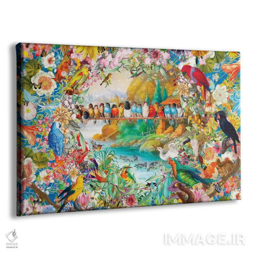 تابلو آواز پرندگان اثر کلودیا مککینی - نمای پرسپکتیو محصول