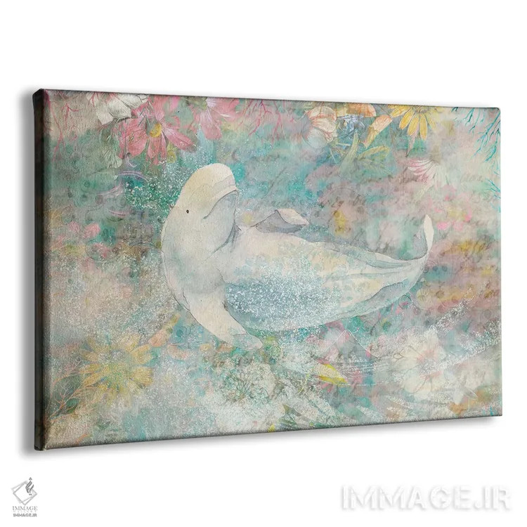 تابلو شوخیهای آبی اثر کلودیا مککینی - نمای پرسپکتیو محصول