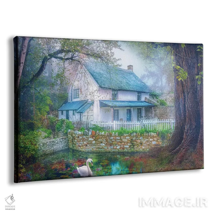 تابلو کلبهٔ روستایی دنج اثر کلودیا مککینی - نمای پرسپکتیو محصول