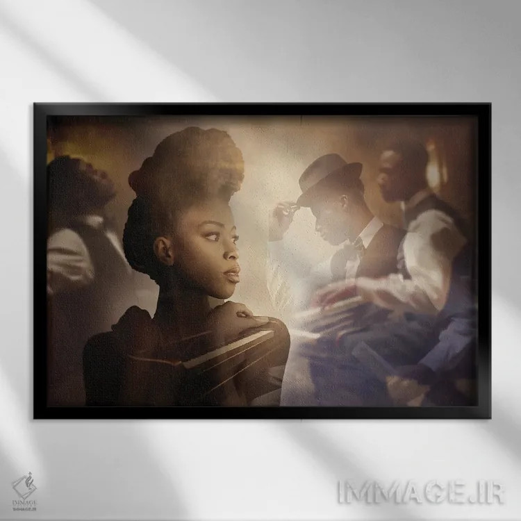 تابلو بار مخفی (اسپیکئیزی) اثر کلودیا مککینی - نمای قابدار مشکی