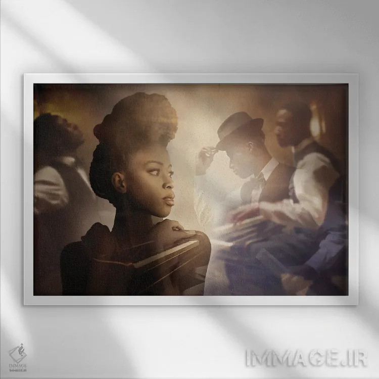 تابلو بار مخفی (اسپیکئیزی) اثر کلودیا مککینی - نمای قابدار سفید