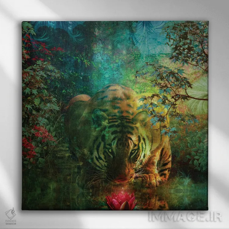 تابلو آرامش سلطنتی اثر کلودیا مککینی - نمای روبهرو روی دیوار