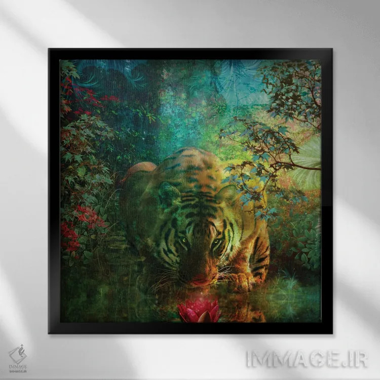 تابلو آرامش سلطنتی اثر کلودیا مککینی - نمای قابدار مشکی