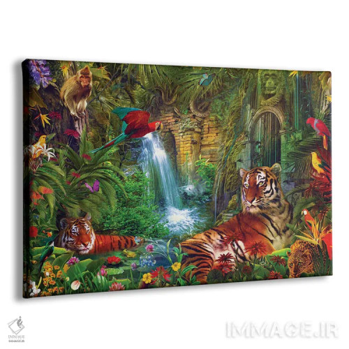 تابلو سافاری تابستانی اثر کلودیا مککینی - نمای پرسپکتیو محصول