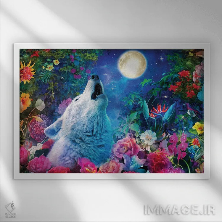 تابلو برای آسمان بخوان اثر کلودیا مککینی - نمای قابدار سفید
