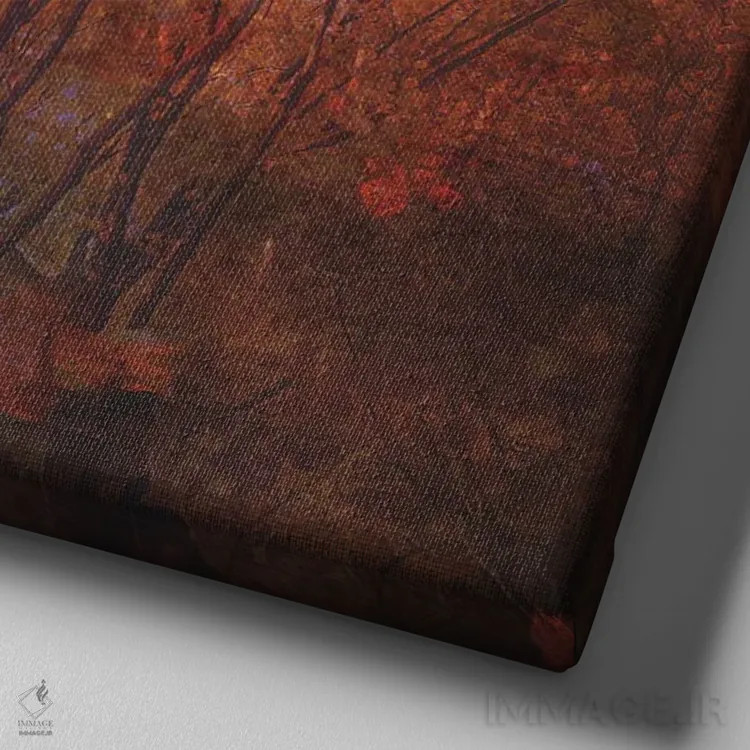 تابلو جشن اسکاربرو (ترانهٔ فولکلور) اثر کلودیا مککینی - نمای نزدیک بافت بوم