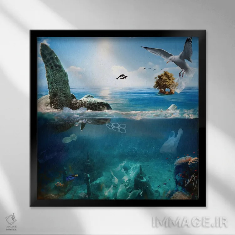 تابلو همدلی اثر کلودیا مککینی - نمای قابدار مشکی