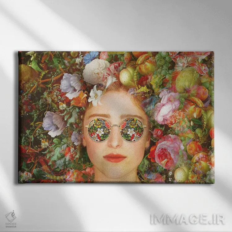 تابلو قدرت گلها اثر کلودیا مککینی - نمای روبهرو روی دیوار