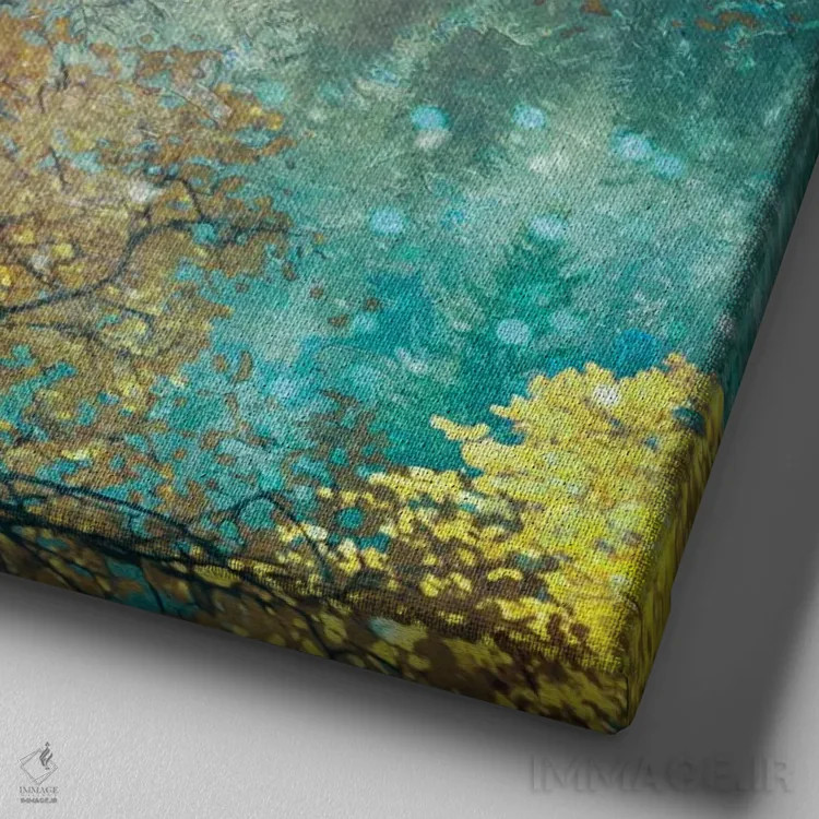 تابلو سپاسگزاری اثر کلودیا مککینی - نمای نزدیک بافت بوم