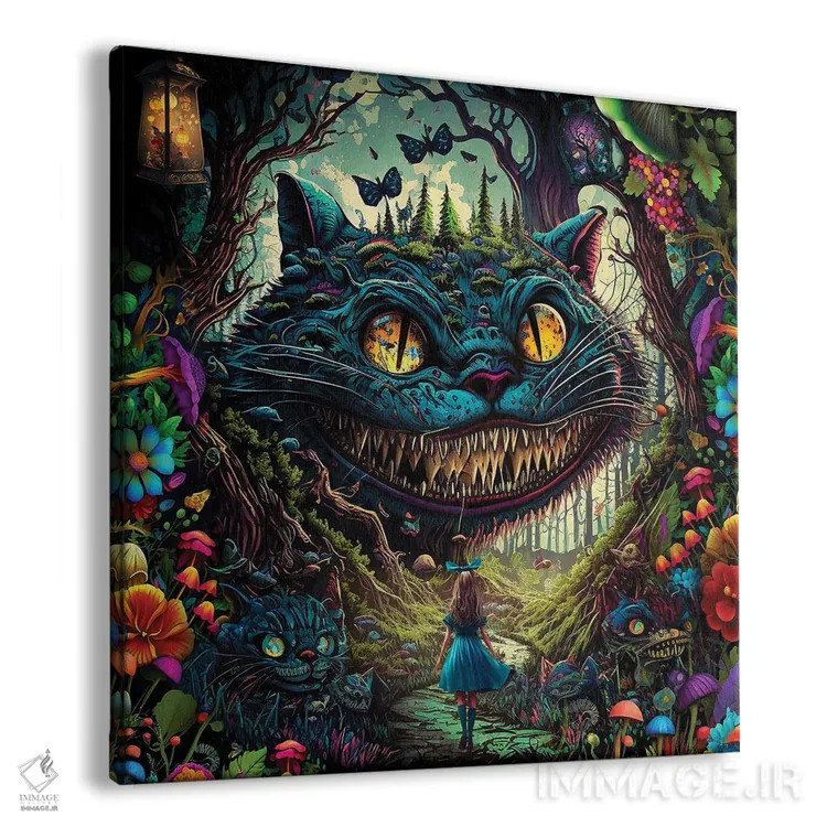 تابلو چشایر (شخصیت داستانی) اثر کلودیا مککینی - نمای پرسپکتیو محصول