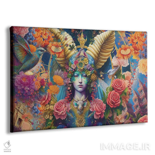 تابلو حمل بهاری (برج حمل) اثر کلودیا مککینی - نمای پرسپکتیو محصول