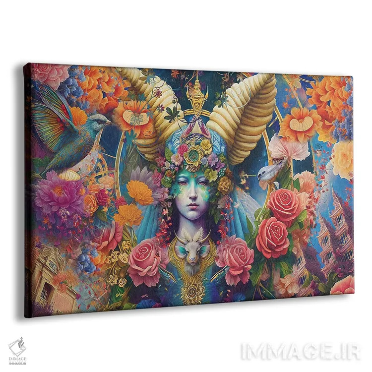 تابلو حمل بهاری (برج حمل) اثر کلودیا مککینی - نمای پرسپکتیو محصول