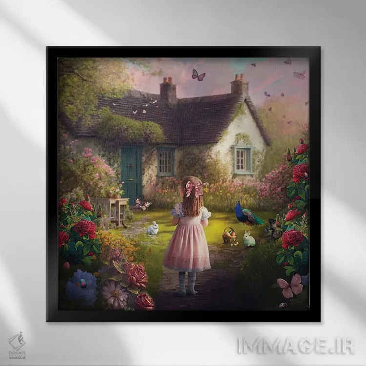 تابلو جستوجوی تخممرغ عید پاک اثر کلودیا مککینی - نمای قابدار مشکی