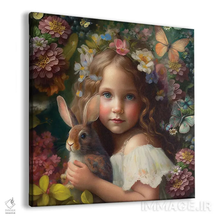 تابلو دختر ایرلندی در باغ عید پاک خود اثر کلودیا مککینی - نمای پرسپکتیو محصول