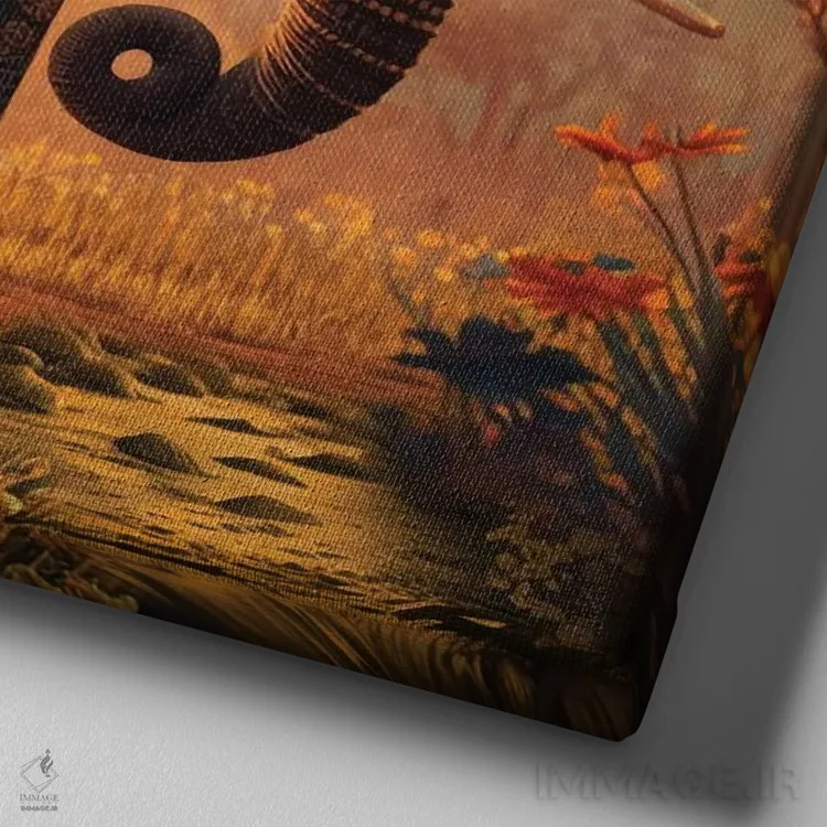 تابلو بعد پنجم اثر کلودیا مککینی - نمای نزدیک بافت بوم