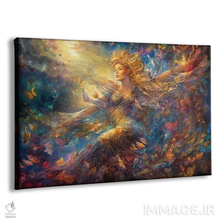 تابلو طوفان زیبا اثر کلودیا مککینی - نمای پرسپکتیو محصول