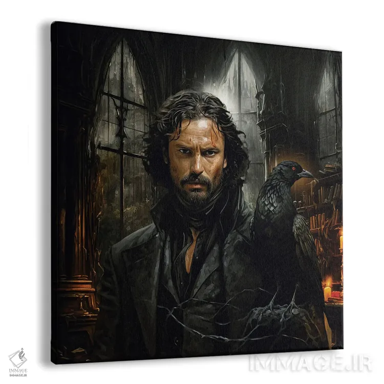 تابلو پو (ادگار آلن پو؛ نویسنده) اثر کلودیا مککینی - نمای پرسپکتیو محصول