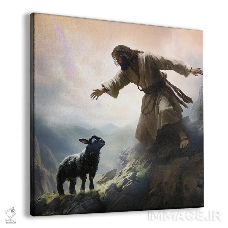 تابلو چوپان نیکو اثر کلودیا مککینی - نمای پرسپکتیو محصول