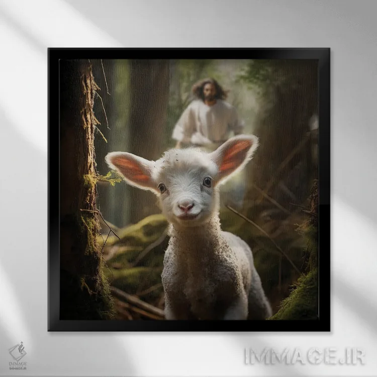 تابلو گمشده و پیدا شده اثر کلودیا مککینی - نمای قابدار مشکی