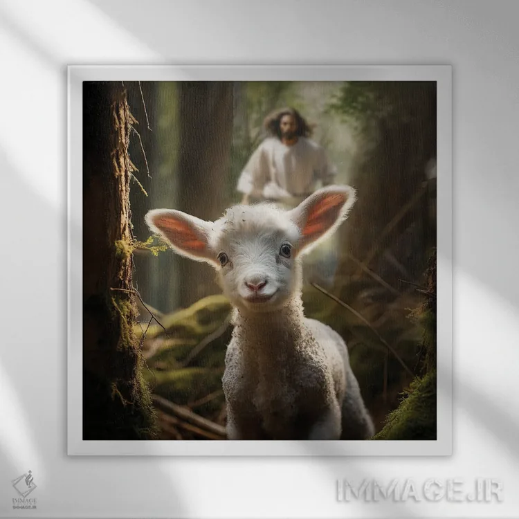 تابلو گمشده و پیدا شده اثر کلودیا مککینی - نمای قابدار سفید